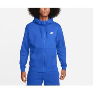 NWT Nike Sportswear Club Fleece Zip XL Royal Blue